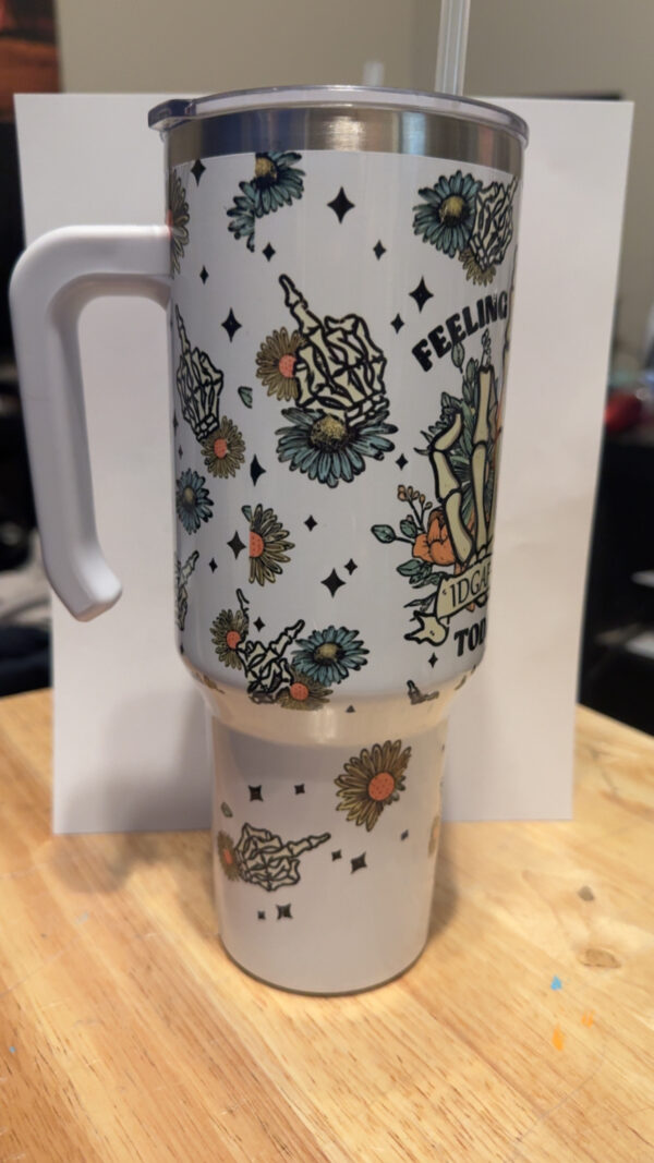 Feeling Kinda IDGAF-ish Today skinny tumbler - Image 2