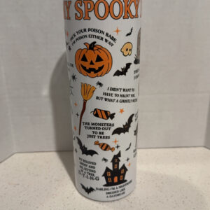 In My Spooky Era TS Version skinny tumbler