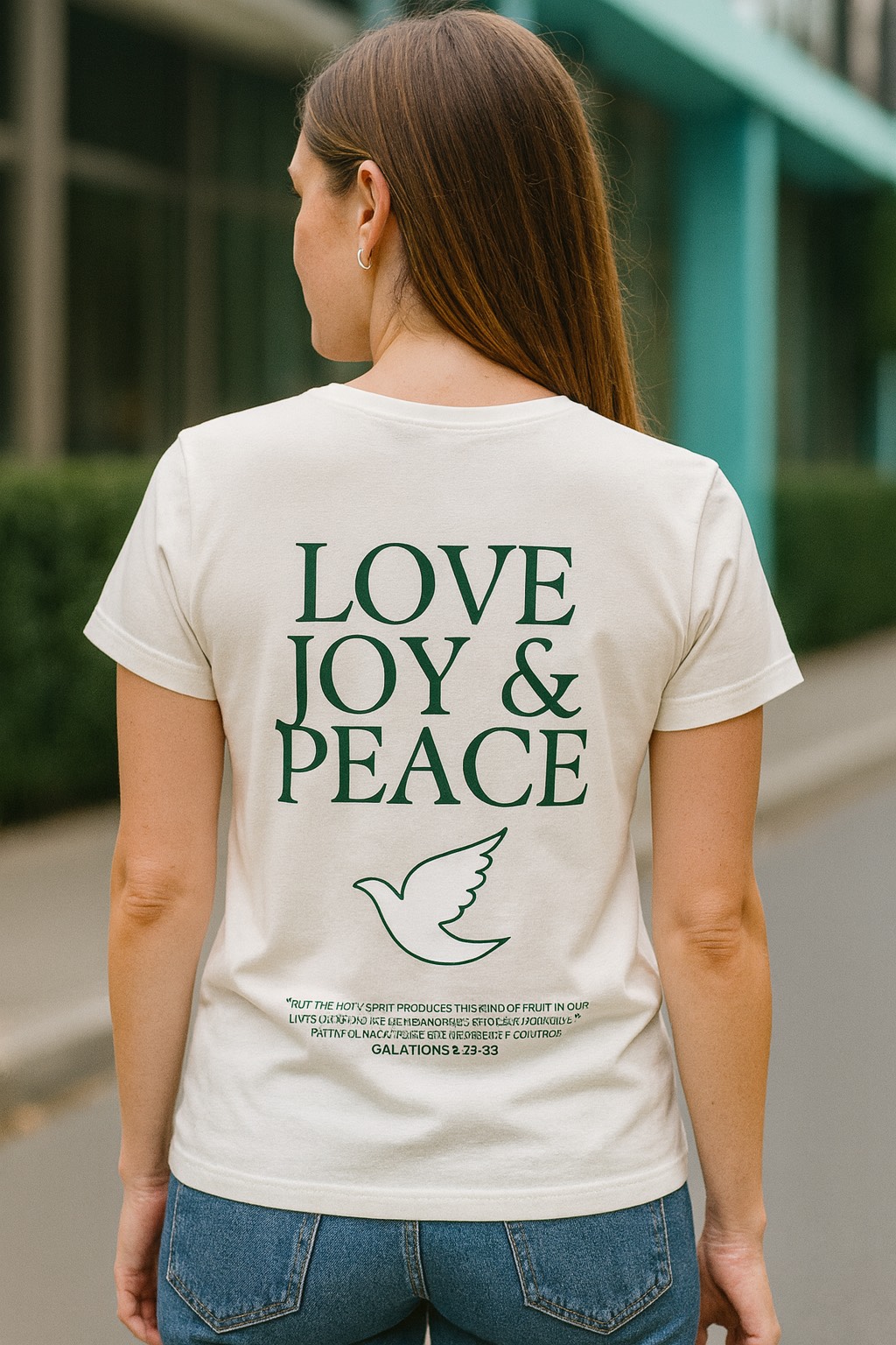 Love, Joy, Peace Tee - Image 2